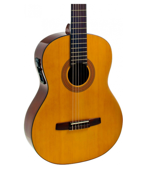 Hohner A+ Full Size Nylon String Acoustic-Electric Guitar Natural