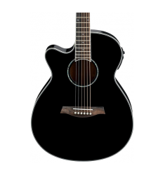Ibanez AEG10LII Lefty Cutaway Acoustic-Electric Guitar Black