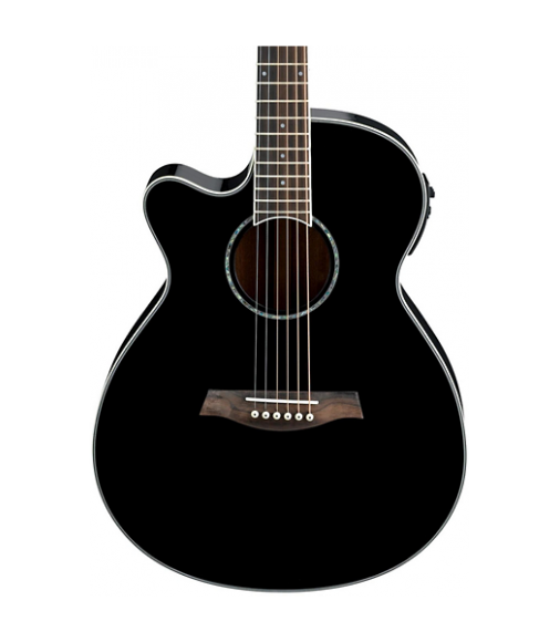Ibanez AEG10LII Lefty Cutaway Acoustic-Electric Guitar Black