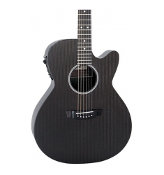 RainSong Hybrid Series H-WS1000N2 Deep Body Cutaway Acoustic-Electric Guitar Black