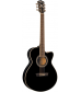 Washburn Festival EA12B Acoustic Electric Mini Jumbo Black