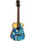 Luna Guitars Safari Starry Night 3/4 Size Travel Acoustic Guitar