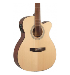 Recording King Classic Series OOO Cutaway Acoustic-Electric Guitar Natural