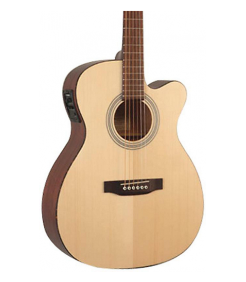 Recording King Classic Series OOO Cutaway Acoustic-Electric Guitar Natural