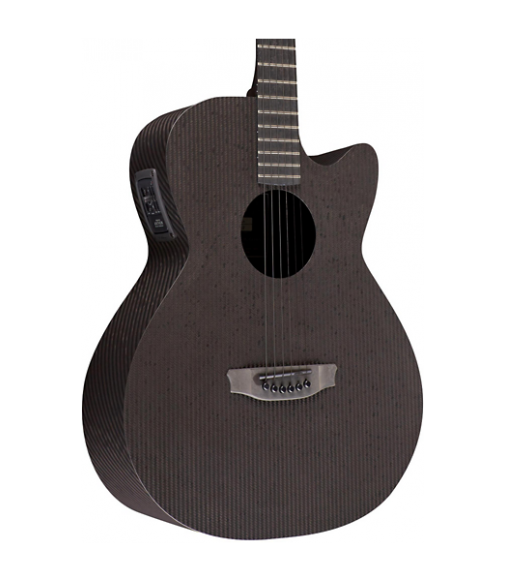 RainSong Smokey All-Carbon Stagepro Anthem Acoustic-Electric Guitar Dark Satin