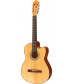 Lucero LC100CE Acoustic-Electric Cutaway Classical Guitar Natural