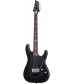 Schecter Guitar Research Damien Platinum 6 with Floyd Rose Electric Guitar Satin Black