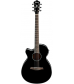 Ibanez AEG10LII Lefty Cutaway Acoustic-Electric Guitar Black