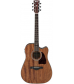 Ibanez AW54CEOPN Artwood Solid Top Dreadnought Acoustic-Electric Guitar Open Pore Natural