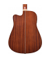 Mitchell Element Series ME1CE Dreadnought Cutaway Acoustic-Electric Guitar Natural Striped Sapele, Solid Spruce Top