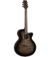 Mitchell MX420 Grand Auditorium Acoustic-Electric Guitar Midnight Black Finish