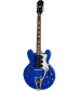 Cibson Limited Edition Riviera Custom P93 Blue Royale Electric Guitar Chicago Pearl