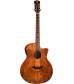 Luna Guitars Gypsy Spalt Grand Auditorium Acoustic-Electric Guitar