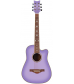 Daisy Rock Wildwood Spruce Top Cutaway Acoustic Guitar Purple Daze