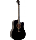 Savannah Savannah SO-SGD-10C Dreadnought Acoustic-Electric Guitar Black