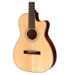 Recording King Studio Series 12 Fret OO Acoustic Guitar with Cutaway Natural