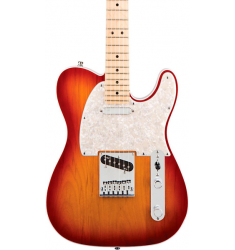 Fender American Deluxe Telecaster Electric Guitar Aged Cherry Burst Maple Neck