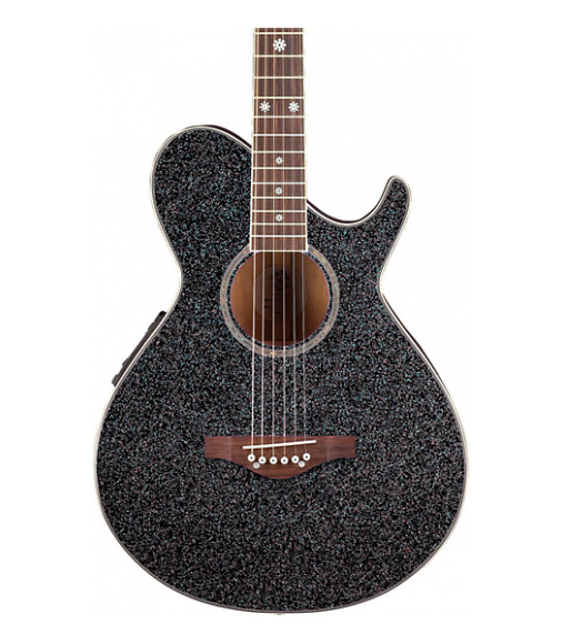 Daisy Rock Wildwood Artist Acoustic-Electric Guitar Rainbow Sparkle