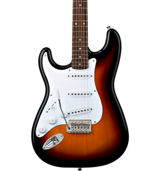 Squier Stratocaster Left-Handed Electric Guitar Brown Sunburst Rosewood Fretboard