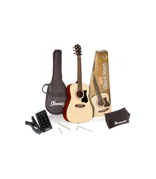 Ibanez IJV30 Quickstart 3/4 Acoustic Guitar Pack Natural