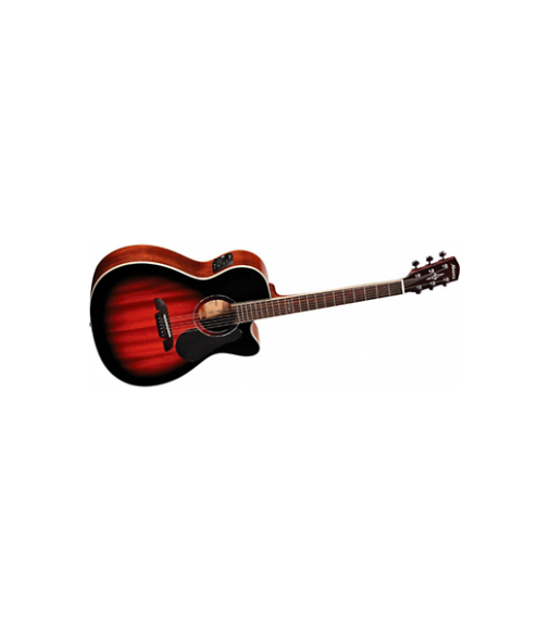 Alvarez Artist Series 66 OM/Folk All Mahogany Solid Top Acoustic-Electric Guitar Deep Gloss Vintage Sunburst