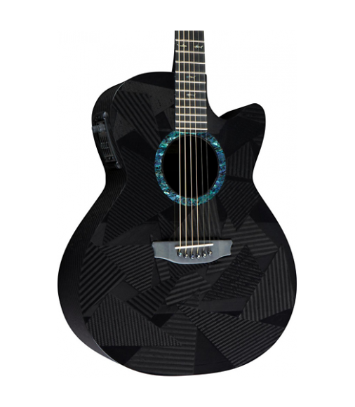 RainSong Black Ice Series BI-WS1000N2 Graphite Acoustic-Electric Guitar Carbon