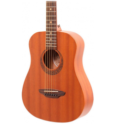 Luna Guitars Muse Safari Series Mahogany 3/4 Dreadnought Travel Acoustic Guitar Natural