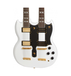 Cibson Limited Edition G-1275 Custom Double Neck Electric Guitar Alpine White