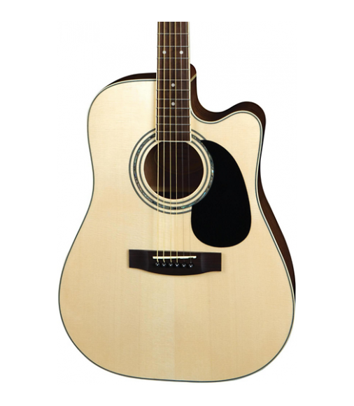 Mitchell MD100SCE Dreadnought Cutaway Acoustic-Electric Guitar Natural