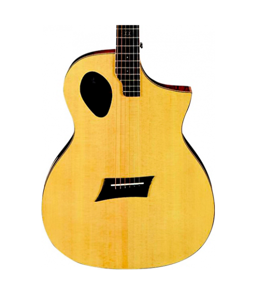 Michael Kelly Triad Port Offset Soundhole Cutaway Acoustic Electric Guitar Natural