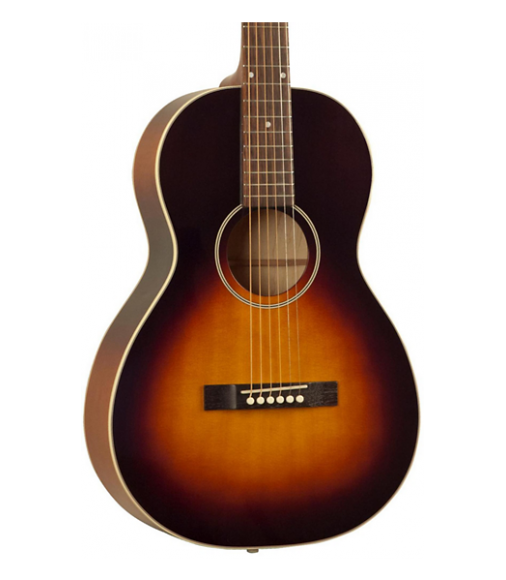 The Loar 215 O-Style Small Body Acoustic Guitar Vintage Sunburst