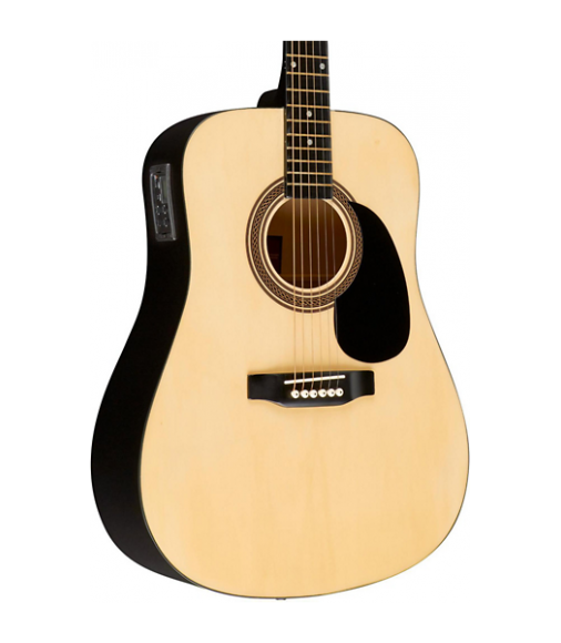 Rogue RA-090 Dreadnought Acoustic-Electric Guitar Natural