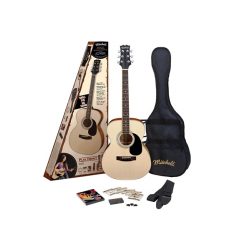 Mitchell MO100SPK Folk Acoustic Guitar Pack Natural