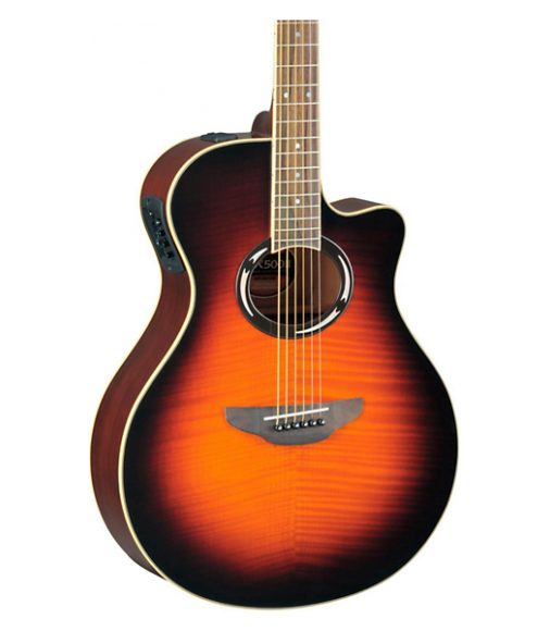 Yamaha APX500IIFM Flame Maple Thinline Cutaway Acoustic-Electric Guitar Old Violin Sunburst