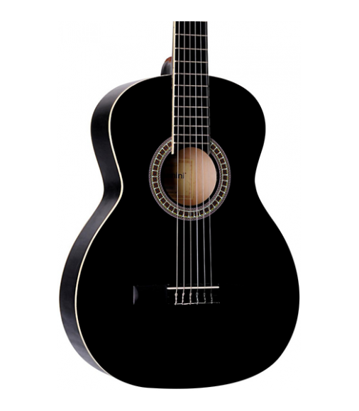 Giannini GN-6 N 36&quot; Scale Classical Guitar Gloss Black