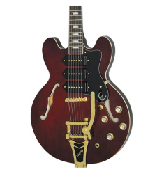 Cibson Limited Edition Riviera Custom P93 Semi-Hollowbody Electric Guitar Wine Red