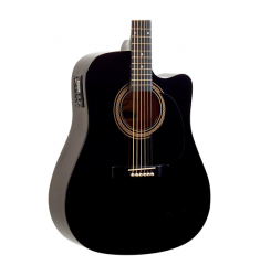 Savannah Savannah SO-SGD-10C Dreadnought Acoustic-Electric Guitar Black