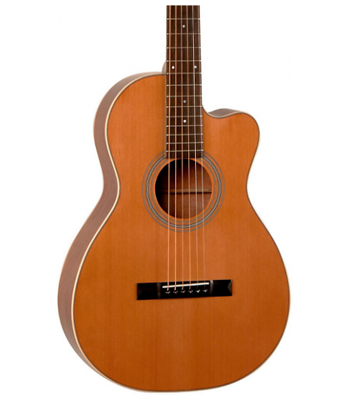 Recording King Studio Series 12 Fret Cutaway ThermoCure Top 0 Acoustic Guitar Natural