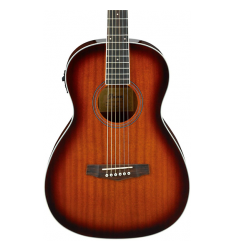 Ibanez PN12E Mahogany Parlor Acoustic-Electric Guitar Vintage Mahogany Sunburst