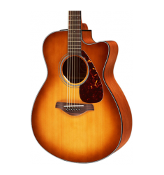 Yamaha FSX700SC Solid Top Concert Cutaway Acoustic-Electric Guitar