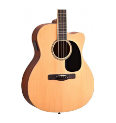 Mitchell Element Series ME1ACE Auditorium Cutaway Acoustic-Electric Guitar Natural Striped Sapele, Solid Spruce top