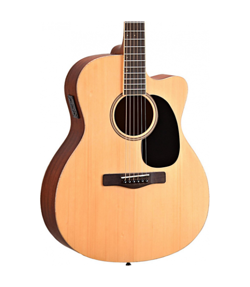 Mitchell Element Series ME1ACE Auditorium Cutaway Acoustic-Electric Guitar Natural Striped Sapele, Solid Spruce top