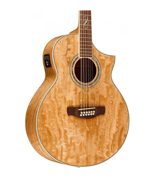 Ibanez EW2012ASENT 12-String Exotic Wood Acoustic-Electric Guitar Gloss Natural