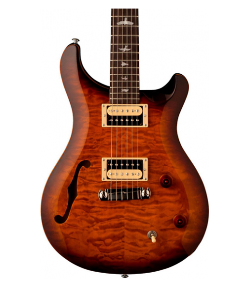 PRS SE Custom 22 Semi- Hollow Electric Guitar Tobacco Sunburst