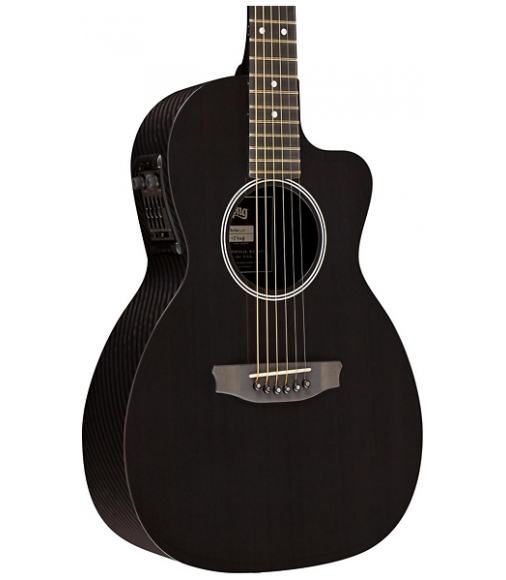 RainSong P14 6-string Parlor with 14-fret N2 neck Clear Gloss