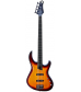 MTD Kingston Saratoga 4-String Fretless Electric Bass Guitar Tobacco Sunburst Ebony Fingerboard