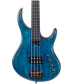 MTD Kingston Artist Fretless Bass Guitar Transparent Blue Ebonol