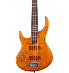 MTD Kingston KZ Left-Handed Bass Burled Maple Rosewood Fretboard