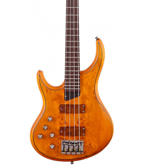 MTD Kingston KZ Left-Handed Bass Burled Maple Rosewood Fretboard