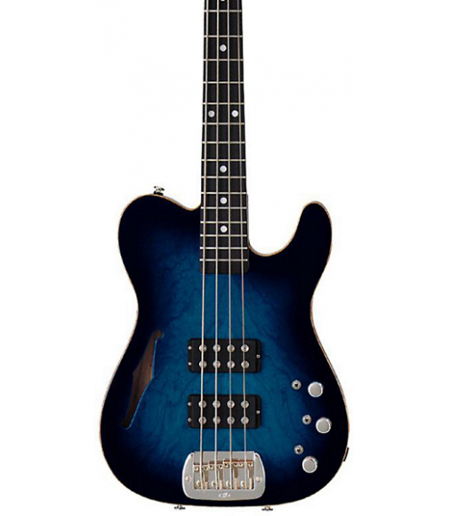 G&amp;L Semi-Hollow ASAT Bass Blue Burst Rosewood Fretboard